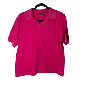 Vintage Chaps-Ralph Lauren Red Short Sleeve Polo Large 100% Cotton‎